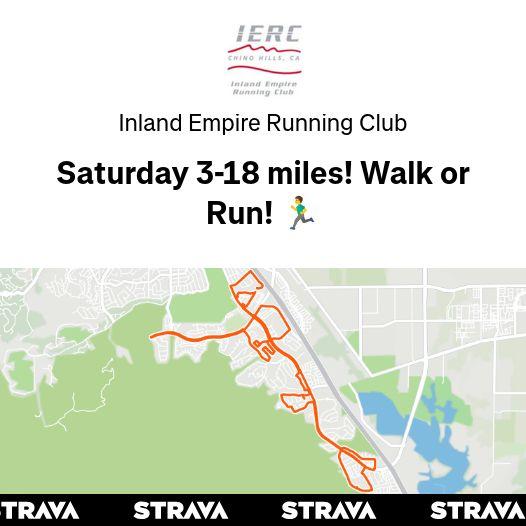 Saturday 3-18 miles! Walk or Run! 🏃‍♂️ | Strava Club Event